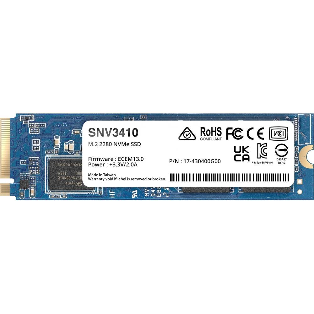 SSD накопитель SYNOLOGY M.2 PCIe 3.0 2280 (SNV3410-800G)