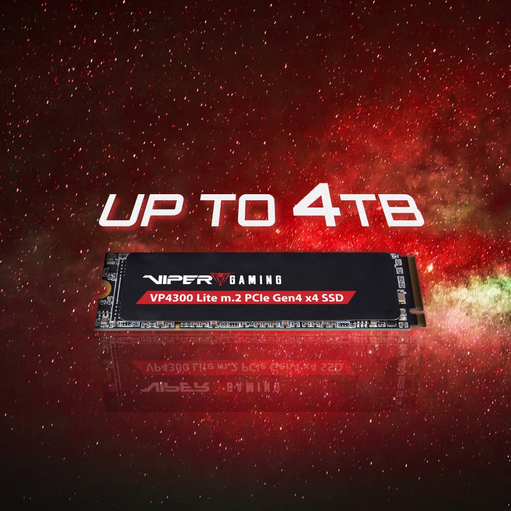 Замовити SSD накопичувач PATRIOT 500GB Viper VP4300 Lite M.2 2280 PCIe 4.0 x4 NVMe TLC (VP4300L500GM28H)