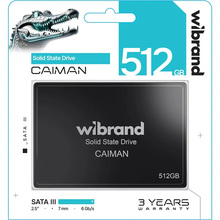 SSD накопитель WIBRAND Caiman 512GB 2.5" 7mm SATAIII Standard (WI2.5SSD/CA512GBST)