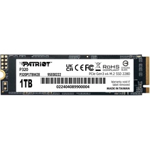 SSD-накопитель PATRIOT M.2 1TB P320 NVMe 2280 (P320P1TBM28)