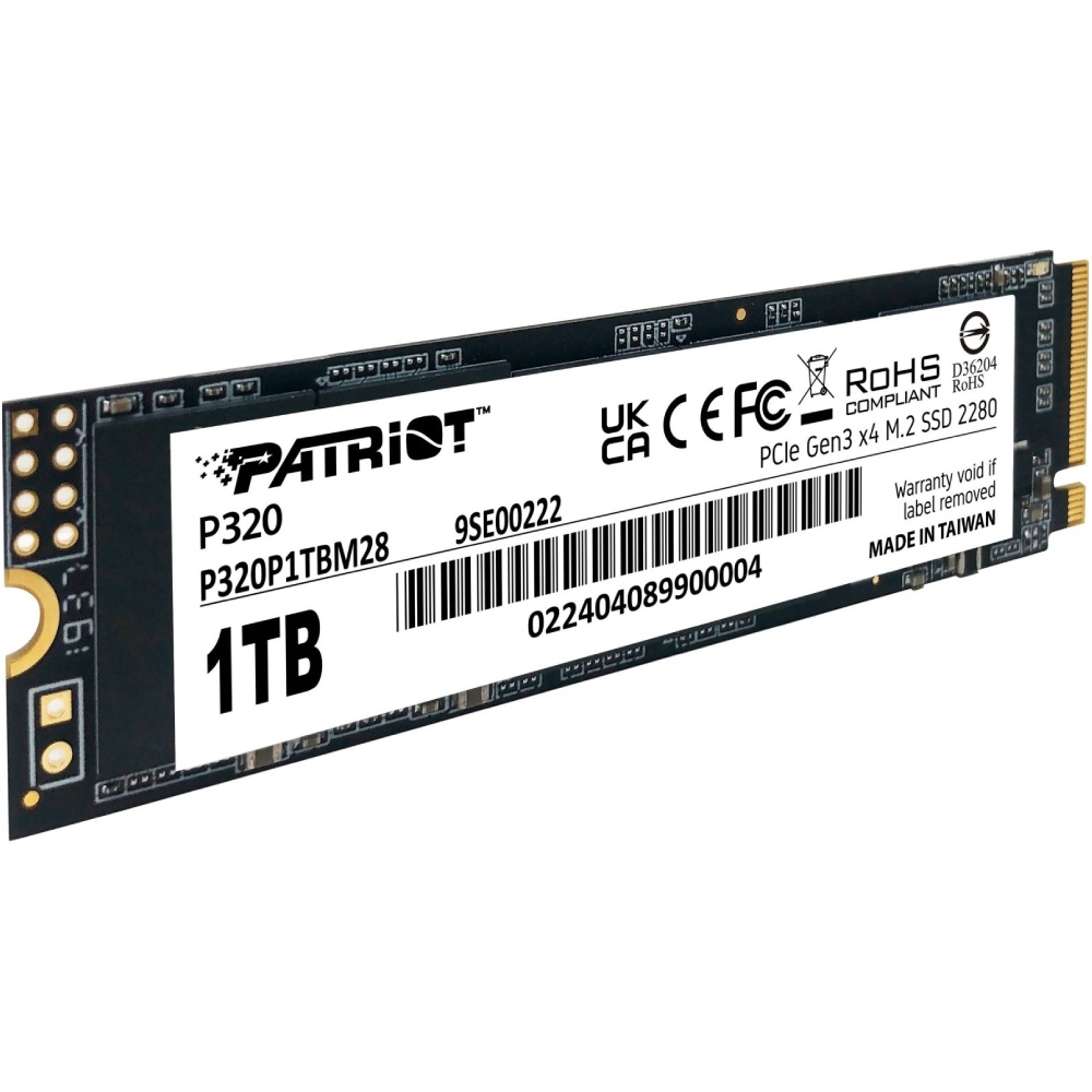 SSD-накопитель PATRIOT M.2 1TB P320 NVMe 2280 (P320P1TBM28) Назначение жесткого диска для настольного компьютера