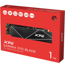 SSD накопичувач ADATA M.2 GAMMIX S70 BLADE 1TB 2280 PCIe 4x4 NVMe 3D NAND (AGAMMIXS70B-1T-CS)