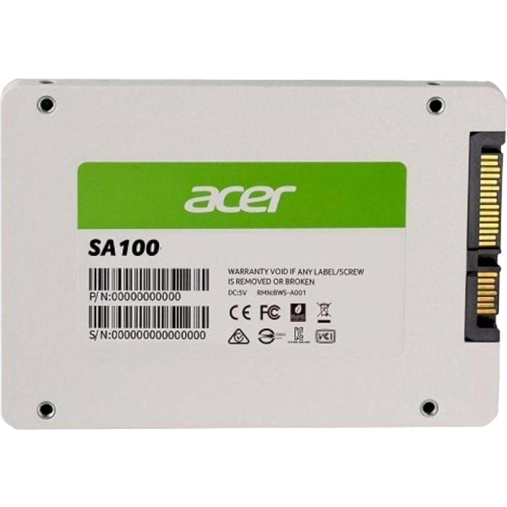 SSD накопитель ACER 2.5" SA100-1920GB (BL.9BWWA.105) Тип твердотельный накопитель (SSD)