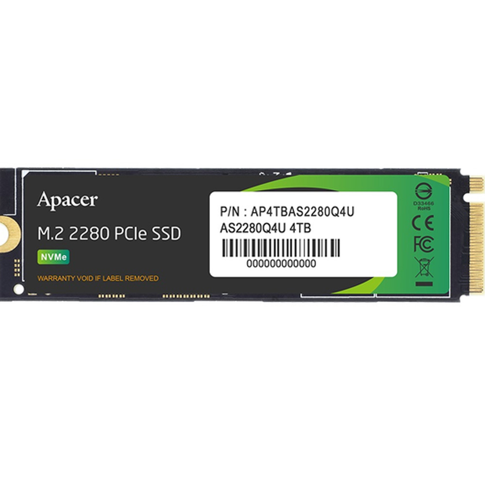 SSD накопитель APACER M.2 2280 4TB (AP4TBAS2280Q4U-1) Назначение жесткого диска для ноутбука