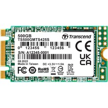 SSD накопичувач TRANSCEND 425S 500GB M.2 2242 SATAIII 3D NAND TLC (TS500GMTS425S)