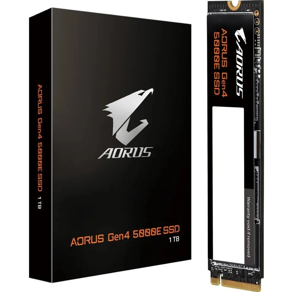 Фото SSD накопитель GIGABYTE Aorus Gen4 5000E 1TB (AG450E1024-G)