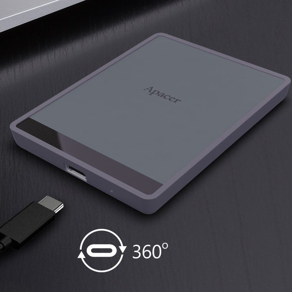 SSD накопичувач APACER AS724 2TB USB 3.2 Gen.2 Type-C Mauve (AP2TBAS724M-1) Тип твердотільний накопичувач (SSD)
