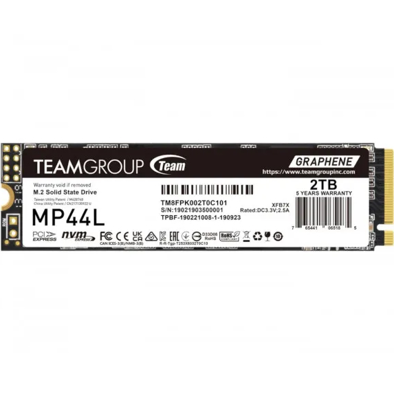 SSD накопитель TEAM MP44L 2TB (TM8FPK002T0C101)