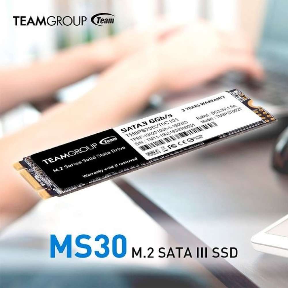 SSD накопитель TEAM M.2 SATA3 MS30 1TB RETAIL (TM8PS7001T0C101) Тип твердотельный накопитель (SSD)