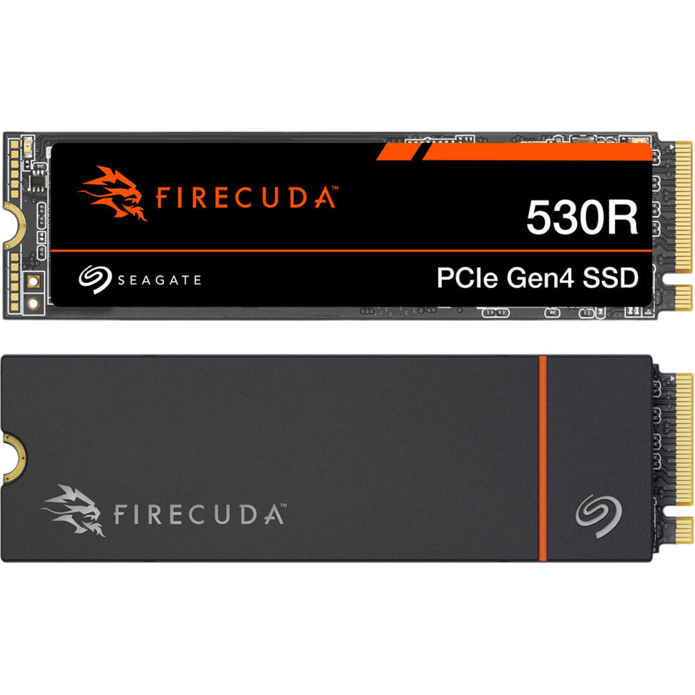 SSD накопичувач SEAGATE M.2 2280 1TB FireCuda 530R with Heatsink (ZP1000GM3A073) Ємність 1 Тб