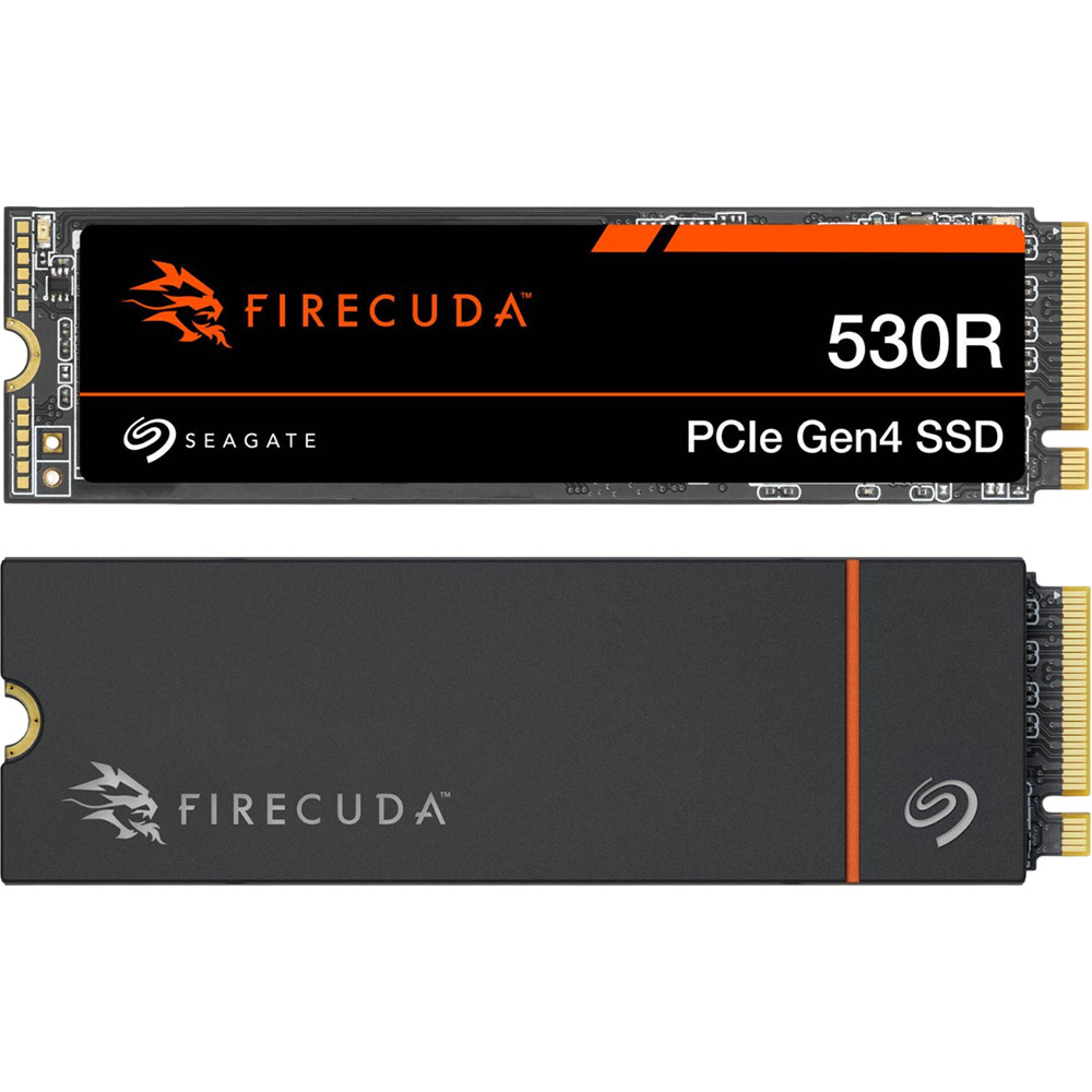 SSD накопичувач SEAGATE M.2 2280 2TB FireCuda 530R with Heatsink (ZP2000GM3A073) Ємність 2 Тб