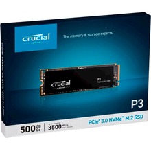 SSD накопичувач MICRON Crucial P3 500GB M.2 2280 NVMe 3D NAND TLC (CT500P3SSD8)