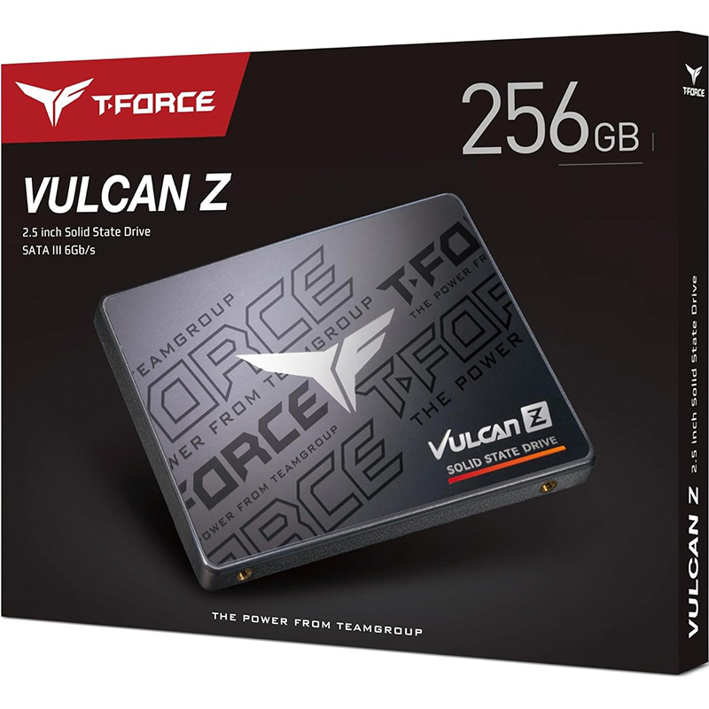 SSD накопитель TEAM Vulcan Z 256GB 2.5" SATAIII 3D TLC (T253TZ256G0C101) Емкость 256 Гб