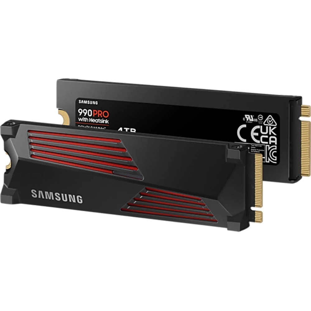 SSD накопитель SAMSUNG 990 PRO 4TB NVMe with Heatsink (MZ-V9P4T0CW) Тип твердотельный накопитель (SSD)