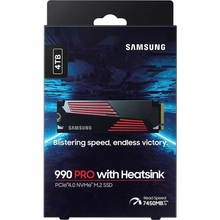 SSD накопитель SAMSUNG 990 PRO 4TB NVMe with Heatsink (MZ-V9P4T0CW)