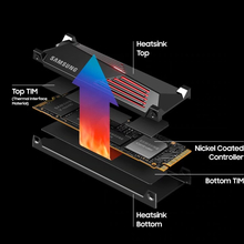 SSD накопитель SAMSUNG 990 PRO 4TB NVMe with Heatsink (MZ-V9P4T0CW)