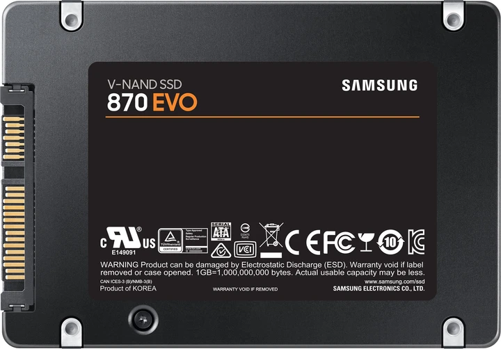 SSD накопитель SAMSUNG 870 EVO 4TB SATA (MZ-77E4T0B/EU) Назначение жесткого диска для ноутбука