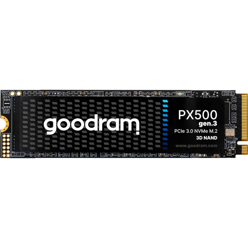 SSD накопичувач GOODRAM Gen.3 256GB M.2 2280 PCIe 3.0 x4 NVMe 3D NAND QLC (SSDPR-PX500-256-80-G3)