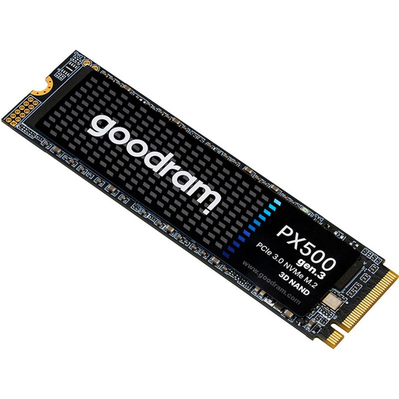 SSD накопичувач GOODRAM Gen.3 256GB M.2 2280 PCIe 3.0 x4 NVMe 3D NAND QLC (SSDPR-PX500-256-80-G3) Тип твердотільний накопичувач (SSD)