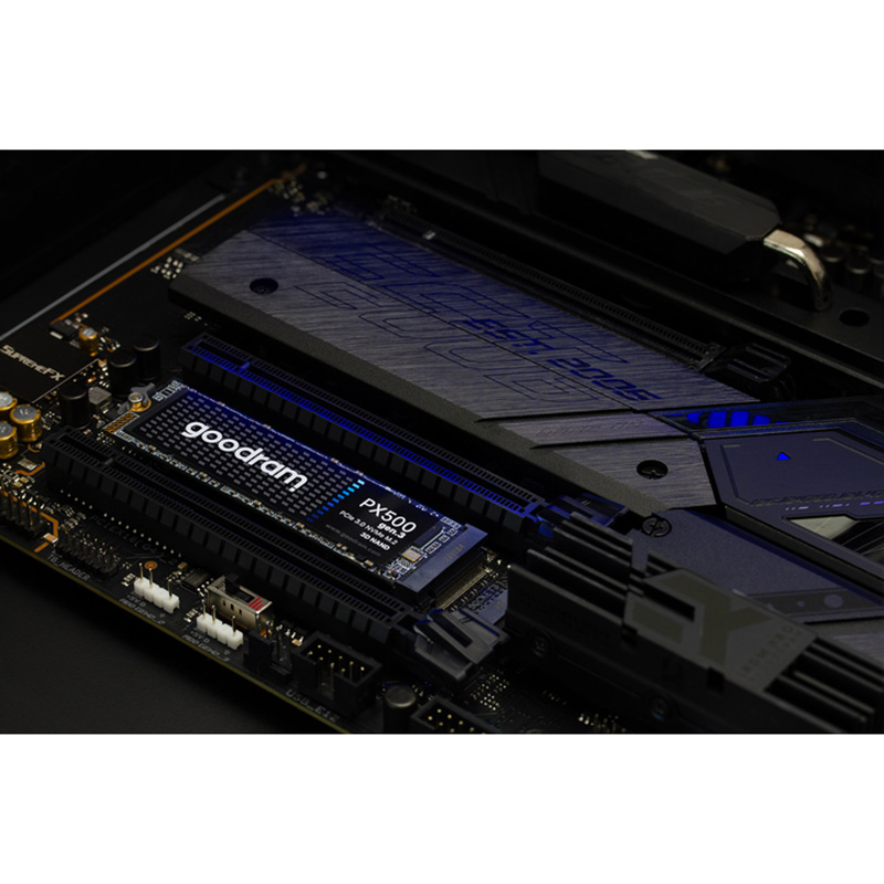 SSD накопичувач GOODRAM Gen.3 256GB M.2 2280 PCIe 3.0 x4 NVMe 3D NAND QLC (SSDPR-PX500-256-80-G3) Ємність 256 Гб