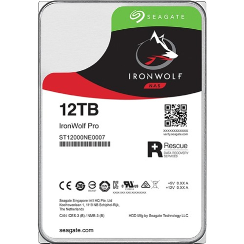Жесткий диск SEAGATE IronWolf Pro 12 TB 256 MB SATA (ST12000NT001) Тип жесткий диск (HDD)