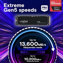 SSD накопичувач MICRON 1TB M.2 PCIe 5.0 T705 (CT1000T705SSD3)