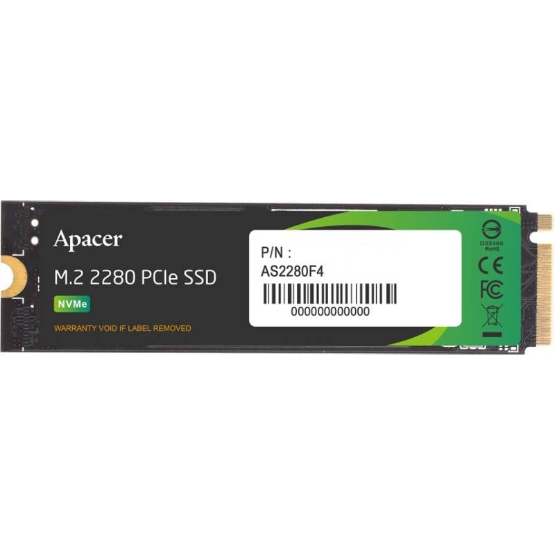 SSD накопичувач APACER M.2 2280 1TB (AP1TBAS2280F4-1) Додатково У комплекті радіатор – безкоштовний аксесуар без гарантії.
