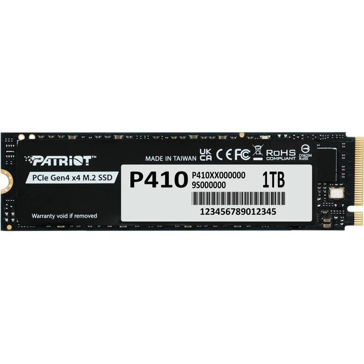 SSD накопичувач PATRIOT M.2 2280 1TB (P410P1TBM28H) Тип твердотільний накопичувач (SSD)