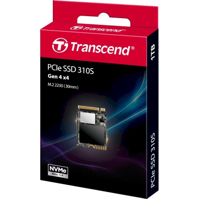 SSD накопичувач TRANSCEND MTE310S 1TB (TS1TMTE310S) Додатково Розміри: 30 х 22 х 2,38 мм; Вага: 4 г