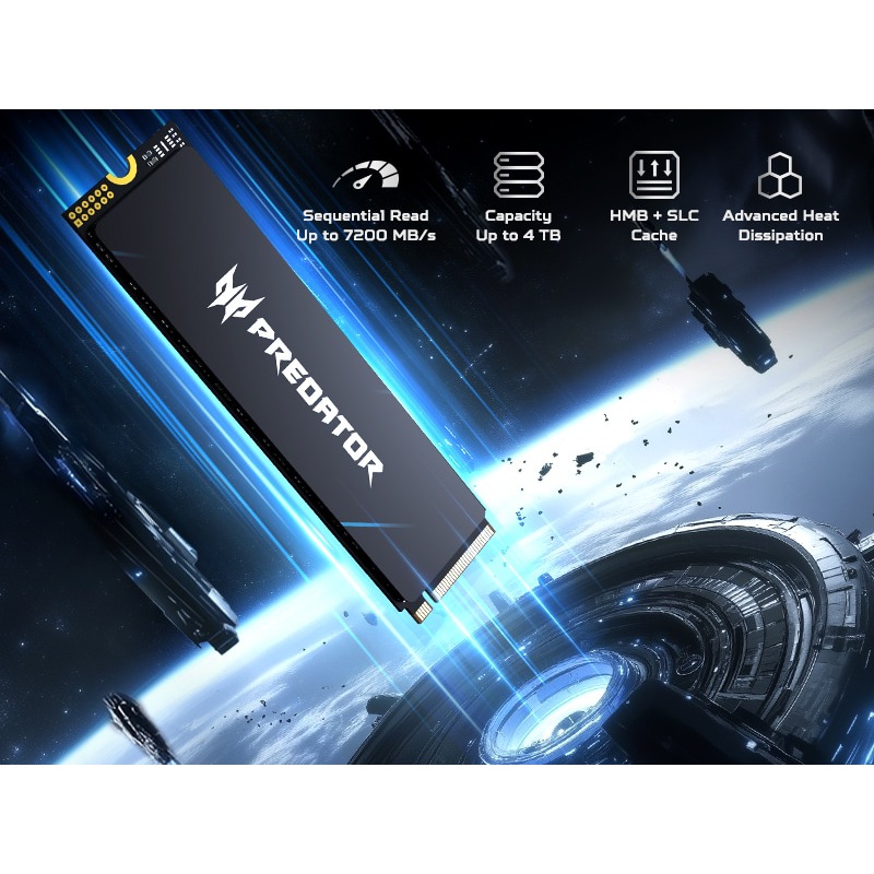 Зовнішній вигляд SSD накопичувач ACER GM6 Predator 2TB (BL.9BWWR.134)