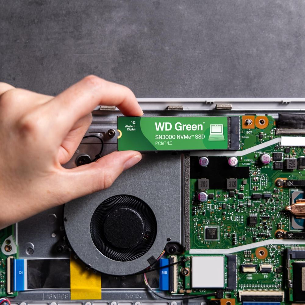 SSD накопичувач WD Green SN3000 500GB (WDS500G4G0E) Ємність 500 Гб