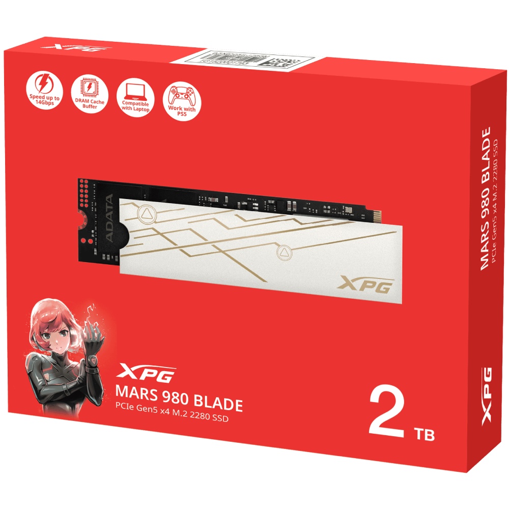 Зовнішній вигляд SSD накопичувач ADATA XPG MARS 980 BLADE 2TB (SMAR-980B-2TCS)