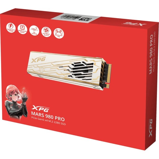 Зовнішній вигляд SSD накопичувач ADATA M.2 2280 4TB XPG MARS 980 PRO (SMAR-980P-4TCI)