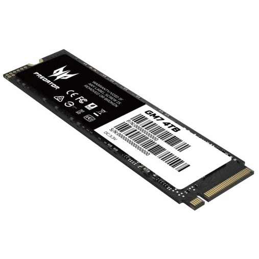 SSD накопичувач ACER M.2 2280 4TB GM7 Predator (BL.9BWWR.120) Тип твердотільний накопичувач (SSD)