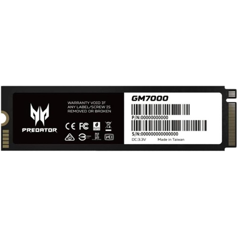 SSD накопичувач ACER Predator M.2 2280 1TB GM7000 (BL.9BWWR.105)