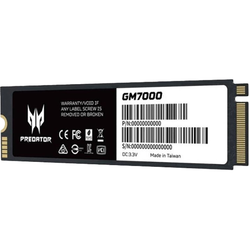 SSD накопичувач ACER Predator M.2 2280 1TB GM7000 (BL.9BWWR.105) Призначення жорсткого диска для настільного комп'ютера