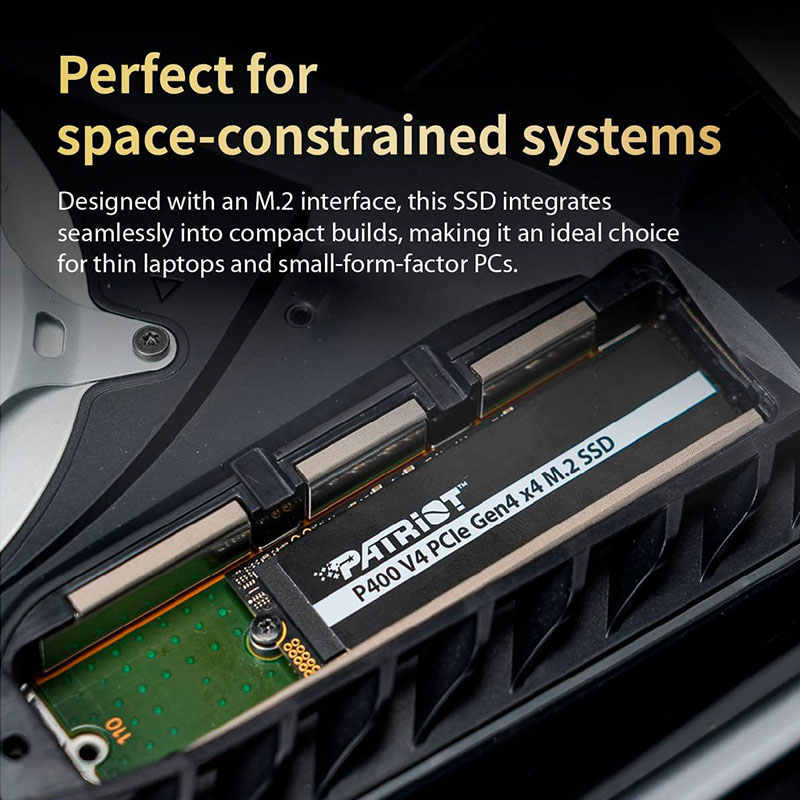 Внешний вид SSD накопитель PATRIOT M.2 2280 1TB P400 (P400VP1TBM28H)