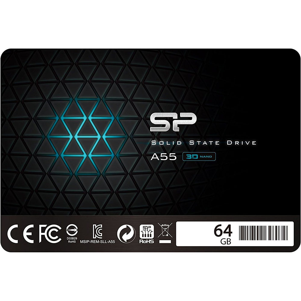 SSD накопитель SILICON POWER A55 64Gb (SP064GBSS3A55S25)