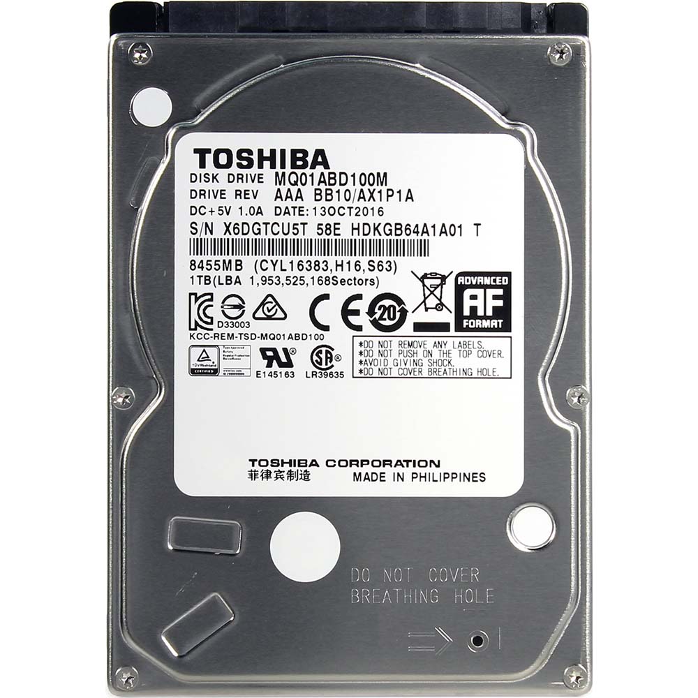 Жесткий диск TOSHIBA 1Tb MQ01ABD100M