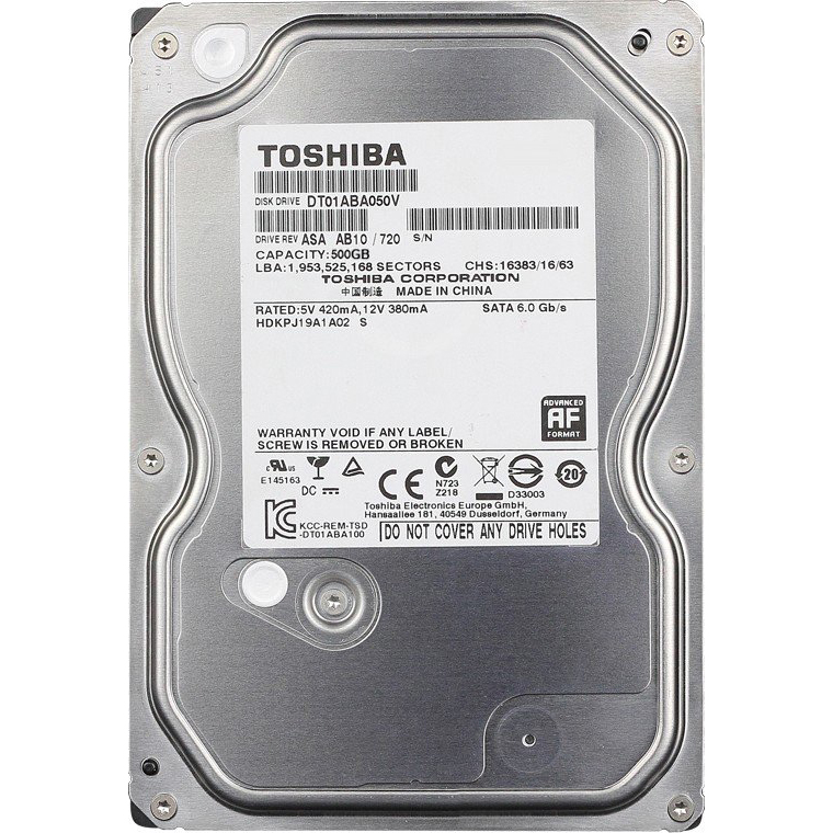 Жесткий диск TOSHIBA 500Gb DT01ABA050V