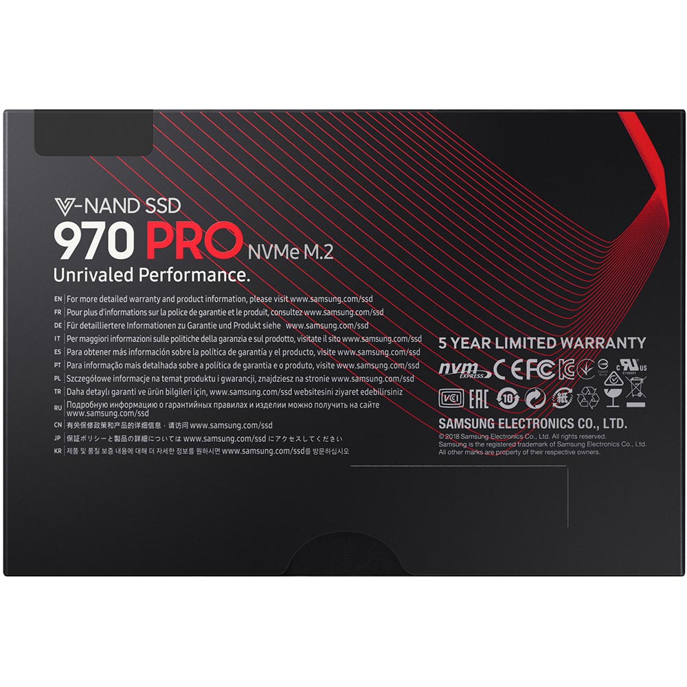 Внешний вид SSD накопитель SAMSUNG 970 PRO 1TB (MZ-V7P1T0BW)