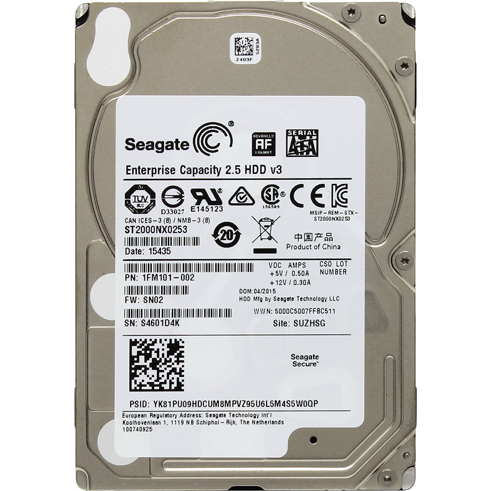 

Жесткий диск SEAGATE 2Tb 128Mb (ST2000NX0253), SEST2000NX0253