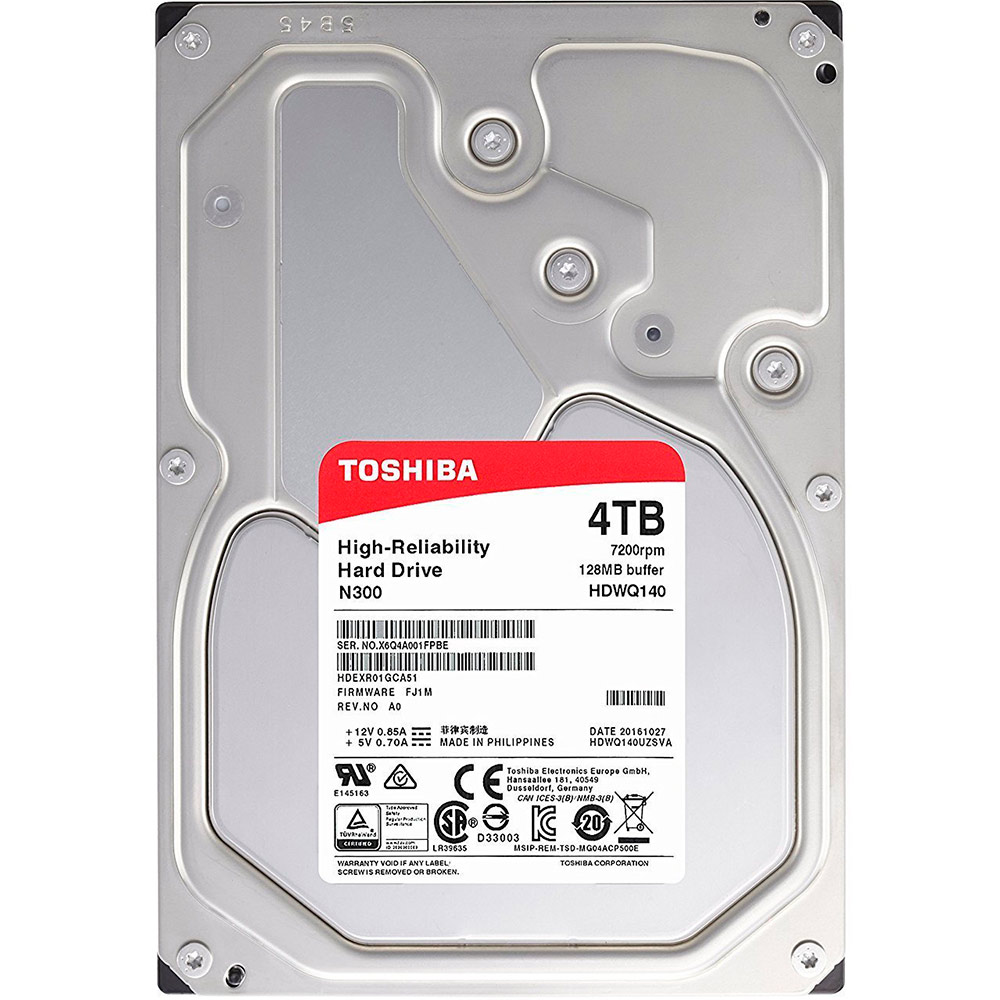 

Жесткий диск TOSHIBA 4TB HDWQ140UZSVA, TIHDWQ140UZSVA