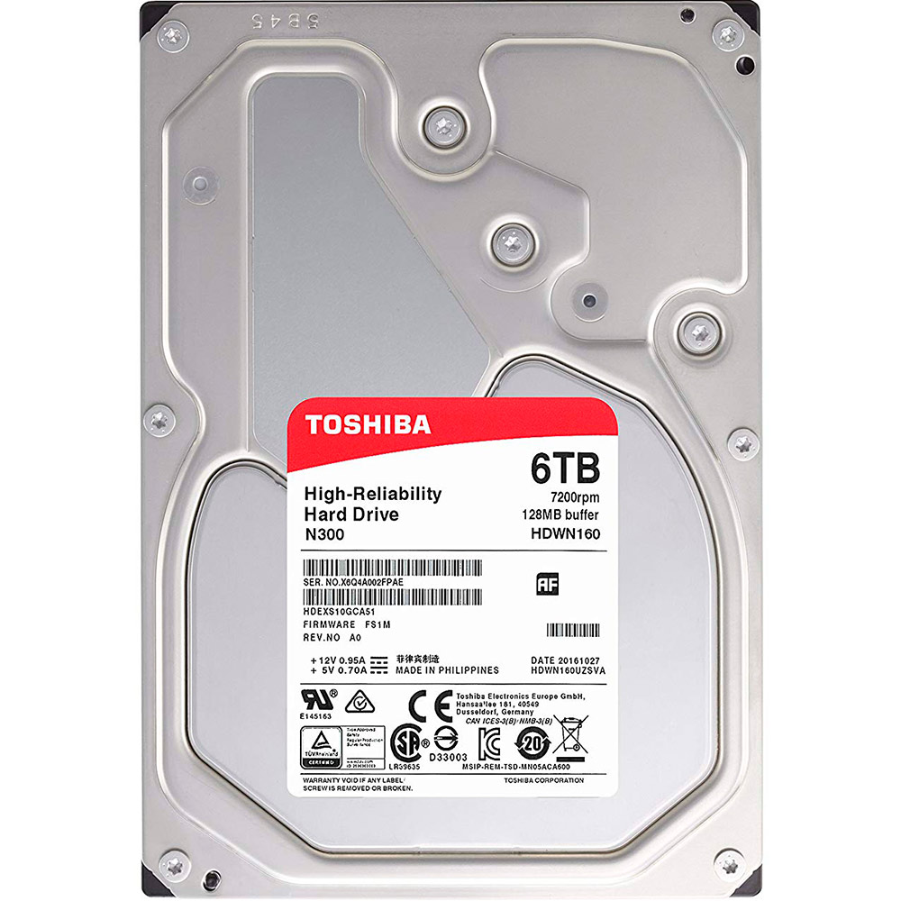 Жесткий диск TOSHIBA 6TB HDWN160UZSVA