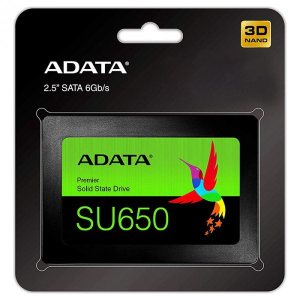 SSD накопичувач ADATA 240GB SU650 SATA 3D TLC (ASU650SS-240GT-R) Призначення жорсткого диска для настільного комп'ютера