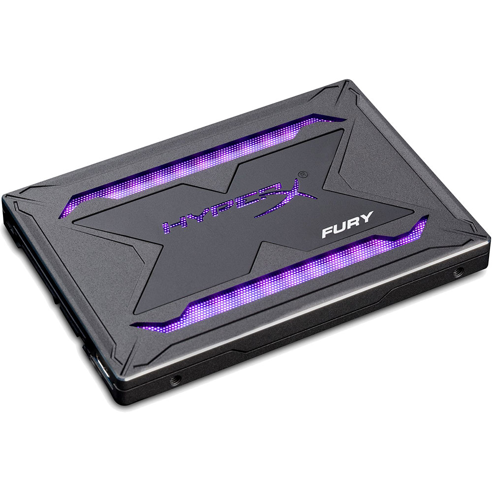 SSD накопитель KINGSTON 240GB HyperX Fury RGB 3D TLC (SHFR200/240G) Тип твердотельный накопитель (SSD)