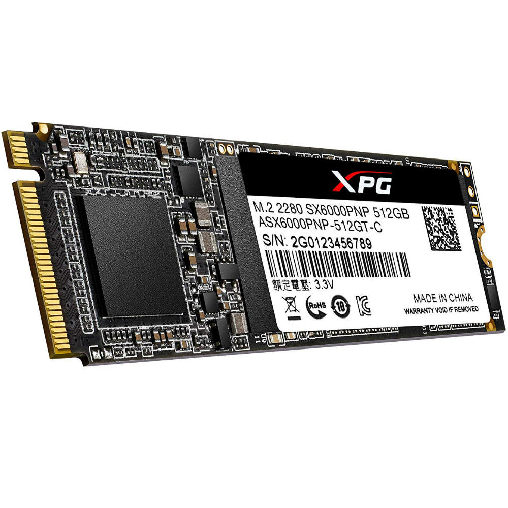 SSD накопитель ADATA XPG 6000 Pro 512GB 3D TLC (ASX6000PNP-512GT-C) Форм-фактор M.2