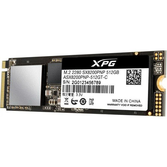 SSD накопитель ADATA XPG 8200 Pro NVMe 512GB TLC (ASX8200PNP-512GT-C) Тип твердотельный накопитель (SSD)