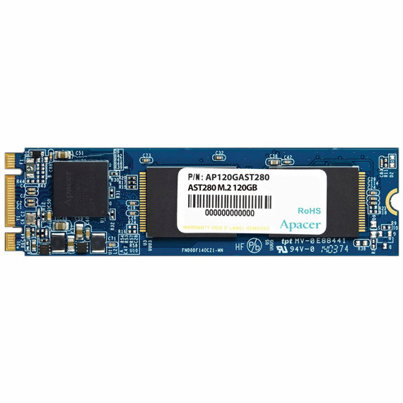 SSD накопитель APACER AST280 120 GB M.2 SATA TLC (AP120GAST280-1) SSD накопитель APACER AST280 120 GB M.2 SATA TLC (AP120GAST280-1)