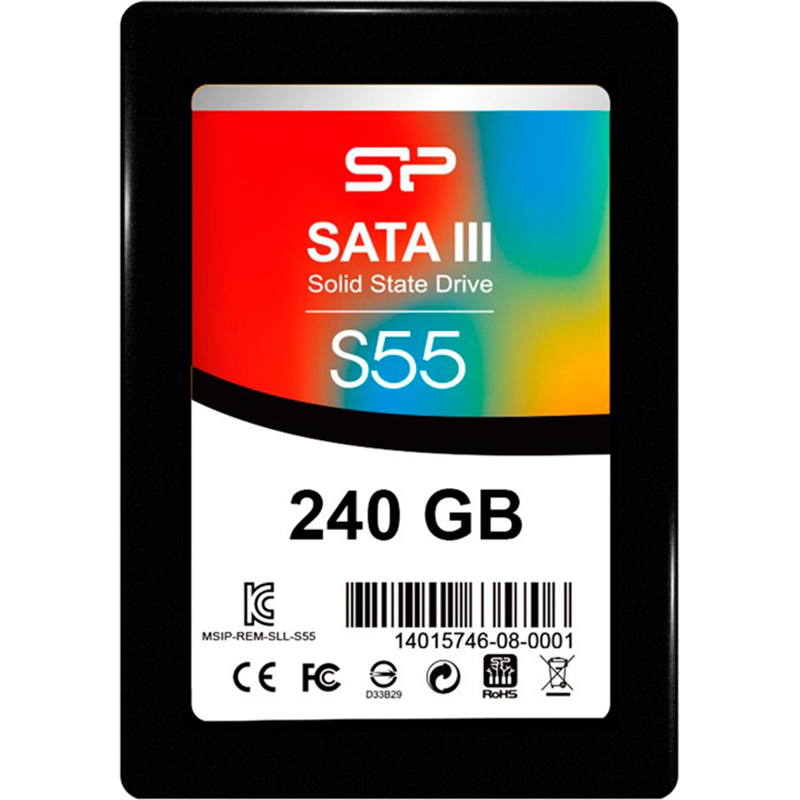 SSD накопитель SILICON POWER S55 240Gb SATAIII (SP240GBSS3S55S25)